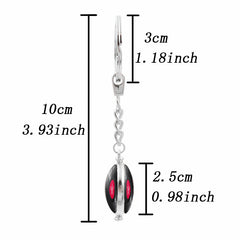 Double-Sided Rotating Vinyl Record Keychain Pendant