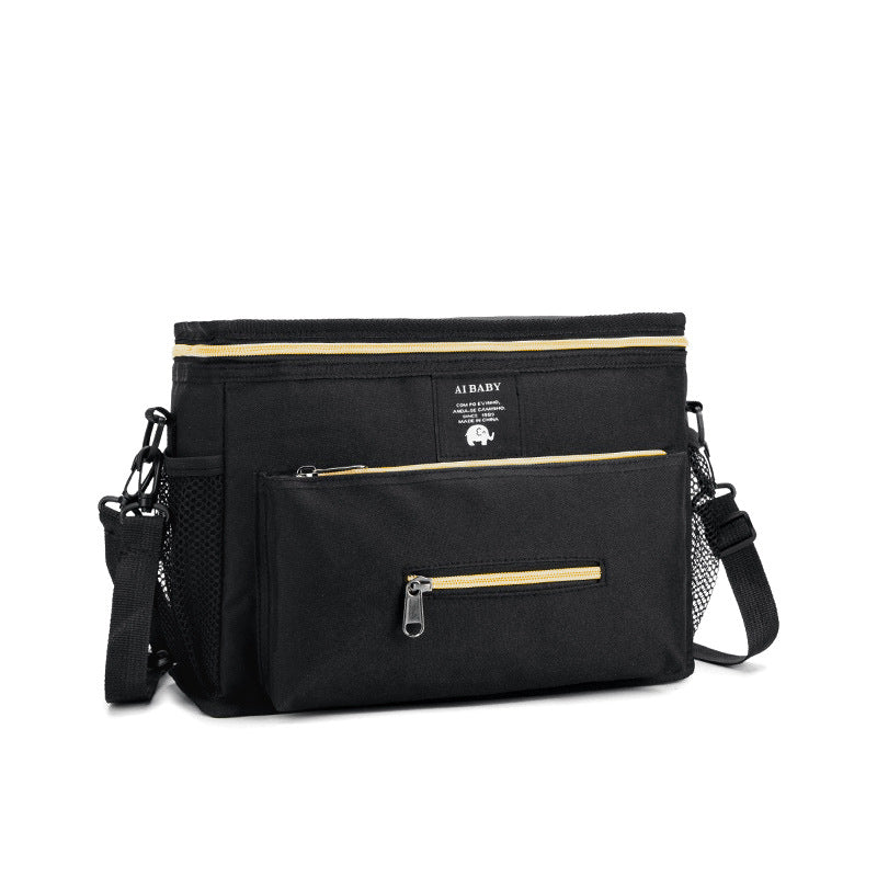 Multi-Purpose Baby Stroller Hanging Bag with Insulated Pocket