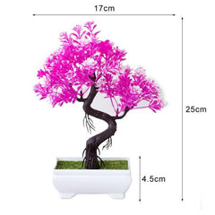 New Artificial Plants Pine Bonsai Potted  Decorative Green Small Trees Fake Flowers Ornament For Home Garden Decoration