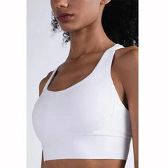 New High Quality Fabric Nylon Breathable Women Yoga Tops Bra Solid Color And Sports Wear Outdoor Exercise Clothes For Ladies