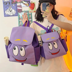 Cartoon One-Piece Backpack for Kids Grades 1-6