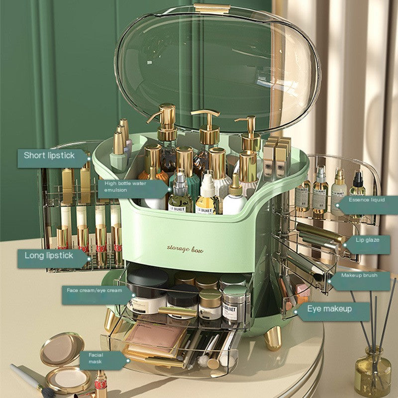 Transparent Makeup Organizer Box for Home Use