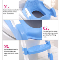 Children's Toilet Trainer with Step Stool Seat