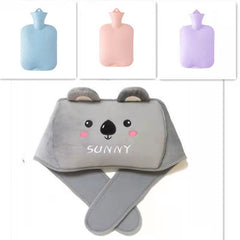 Plush Hot Water Bag with Waist Support for Comfort