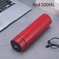 500ml Smart Thermos Bottle with Temperature Display