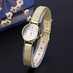 Trendy Women's Watch with Diamond Quartz Movement