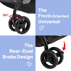 Odoland Baby Infant Foldable Umbrella Stroller Lightweight Travel Carriage Pushchair