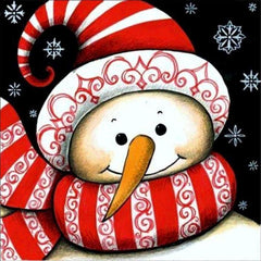Snowman Diamond Painting - Christmas Dot Art