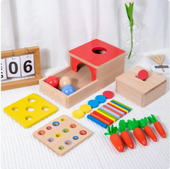 Montessori 4-in-1 Drawer Coin Box Toy