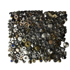Watch Accessories Mixed Steel End Caps in Various Sizes (100pcs)