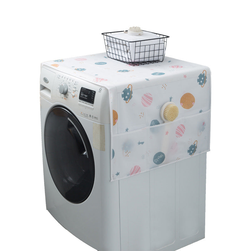 PEVA Dust Cover with Pockets for Refrigerator & Washer