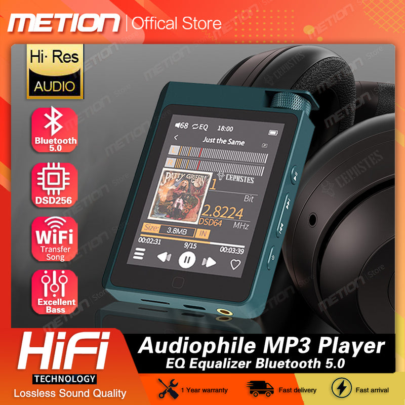 HiFi Lossless Music MP3 Player with Bluetooth 5.0