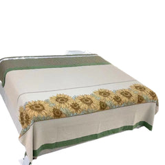 Thick Cotton Towel Blanket with Sunflower Design 230x250