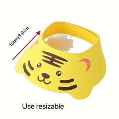 Cartoon Baby Shower Cap for Water Protection (1pc)