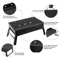Portable Barbecue Grill Foldable Charcoal