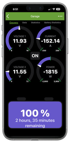 PowerMon - Bluetooth LE Advanced Battery Monitor / DC Power Meter with data logging