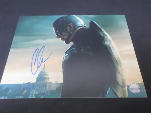 Chris Evans Signed Captain America 8x10 Photo, Avengers Marvel (SSC COA)