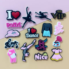 PVC Shoe Charms for Clog Sandals, USA Flag, Dancing, Cheerleading, DIY Shoe Decoration Charms, Party Favor