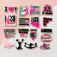 PVC Shoe Charms for Clog Sandals, USA Flag, Dancing, Cheerleading, DIY Shoe Decoration Charms, Party Favor