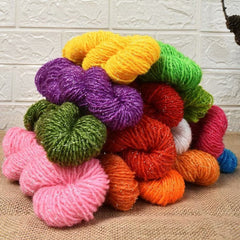 Acrylic Yarn with Metallic Thread for Knitting and Crochet