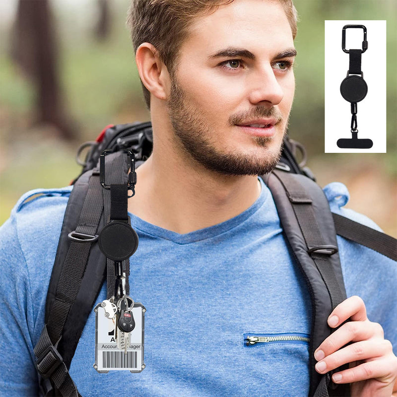 Outdoor Retractable Buckle Lanyard With Magnetic Suction