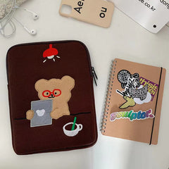 Cute Bear Laptop Case for Macbook and iPad (Various Sizes)
