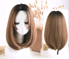 Fashionable Long Straight Wig with Center Parting for Women
