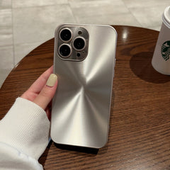 iPhone CD-Pattern Metal Lens Case w/ Protector
