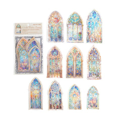 Mocard PET Laser Gold Journal Sticker Pack