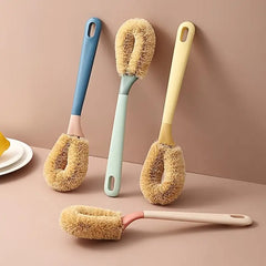 Eco-Friendly Long Handled Coconut Fiber Dish Brush