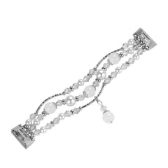 Crystal Agate Elastic Bead Bracelet for Fitbit Charge 5