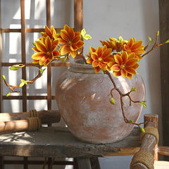 Elegant PU Magnolia Faux Flowers for Home Decor