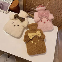 Detachable Washable Cute Plush Hot Water Bag (1pc)