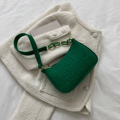 High-Quality Women's Felt Crescent Shoulder Bag