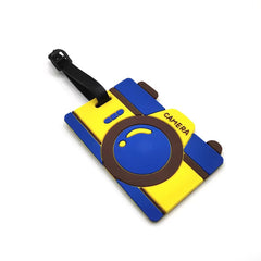 Creative Cartoon Fruit Luggage Tag with Donut Design