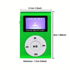 Mini Portable Metal Clip MP3 Player with Screen