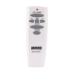 Anderic UC7078T with Reverse Ceiling Fan Remote Control for Hampton Bay | HD6 | UC7078T | CHQ7078T - RR7078TR