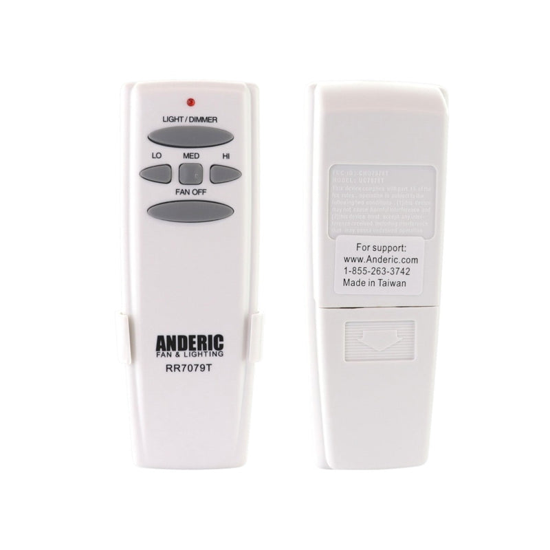Anderic FAN-HD (UC7078T) Ceiling Fan Remote Control for Hampton Bay - RR7079T