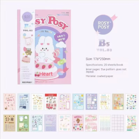 Cartoon Sticker Book – Magazine Style