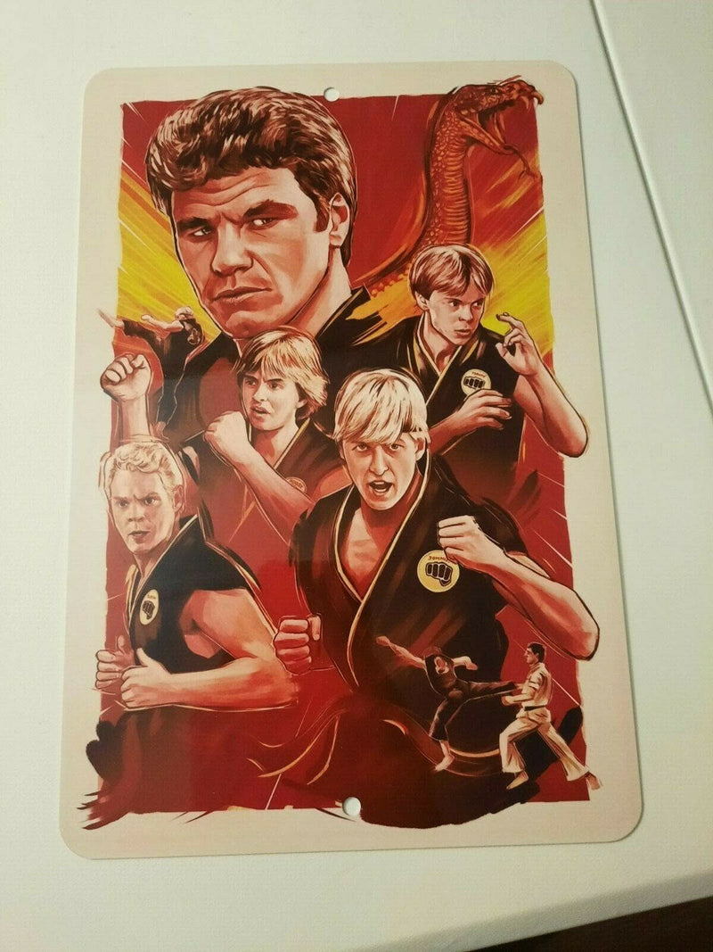 Cobra Kai Artwork Karate Kid Movie 8x12 Metal Wall Sign for Martial Arts TV Show Fans