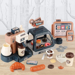 Simulation Sound and Light Water Coffee Machine – Candy-Themed Play Kitchen Toy
