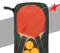 Table Tennis Racket Training Set with Two Paddles and Three Balls