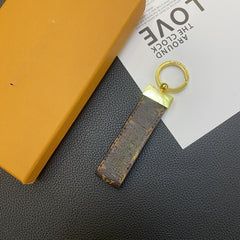 Luxury Leather Keychain Pendant for Fashion Bags
