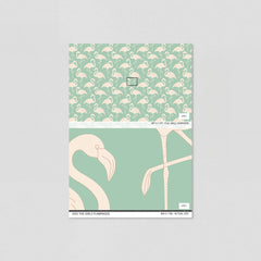 Kiss the Girls Flamingos Wallpaper