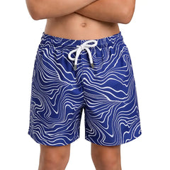 Boys Hybrid Swim & Play Shorts – Sand Waves - Harbor and Surf