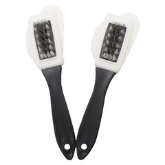 Suede Snow Boots & Three-Sided Cleaning Brush Set