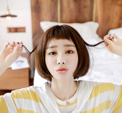 New Women's Bobo Wig - Realistic Short Straight Hair