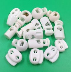 Black and White Plastic Spring Lock Buckles (Single/Dual)