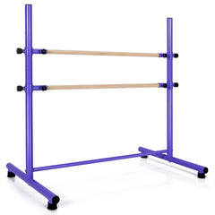 47 Inch Double Ballet Barre with Anti-Slip Footpads