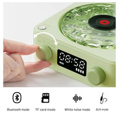 Retro Turntable Bluetooth Speaker with RGB Lamp